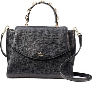 Kate Spade Black Textured Satchel